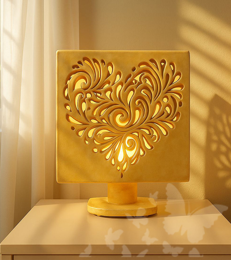 Stolní lampa Srdce